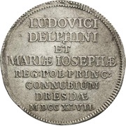 ⅔ Thaler - Frederick August II Marriage obverse image