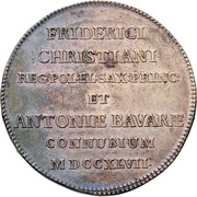 ⅔ Thaler - Frederick August II Marriage obverse image