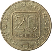 20 Schilling County of Tyrol obverse image