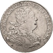⅔ Thaler - Frederick Christian obverse image