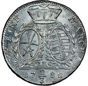 ⅔ Thaler - Frederick August III, Germany, 1769-1788 reverse image
