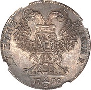 ⅔ Thaler - Frederick August III, Germany, 1790 reverse image