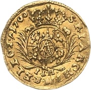 ¼ Ducat - Frederick August I, Germany, 1700-1733 reverse image