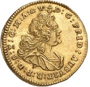 ¼ Ducat - Frederick August II Vicariat obverse image