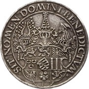 1 Guldengroschen - George the Bearded, Germany, 1527 reverse image