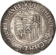 1 Thaler - Moritz, Germany, 1547-1553 reverse image