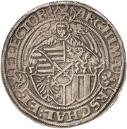 1 Thaler - August I, Germany, 1553-1554 reverse image