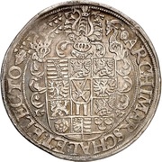 1 Thaler - August, Germany, 1554-1558 reverse image