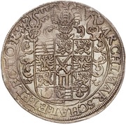 1 Thaler - August, Germany, 1556-1559 reverse image