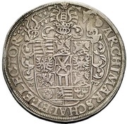 1 Thaler - August Zwitter-Taler, Germany, 1557 reverse image