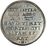 1 Thaler - Christian I Death, Germany, 1591 reverse image