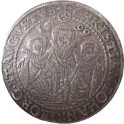 1 Thaler - Christian II, John-George and Augustus - Three Brothers Thaler obverse image