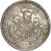 1 Thaler - Christian II, John George and August obverse image