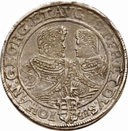 1 Thaler - Christian II, John George I and August, Germany, 1604-1611 reverse image