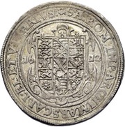 1 Thaler - John George I Vicariat, Germany, 1612 reverse image
