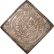 1 Thaler - John George I Klippe; Birth, Germany, 1615 reverse image