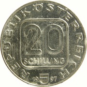 20 Schilling St. Stephan's Cathedral, Vienna obverse image