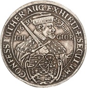 1 Thaler - John George I Augsburg Confession obverse image