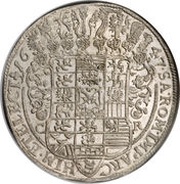 1 Thaler - John George I, Germany, 1638-1656 reverse image