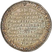 1 Thaler - John George II Death obverse image