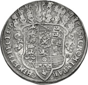 1 Thaler - John George II Gesamttaler, Germany, 1675-1678 reverse image