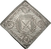 1 Thaler - John George II Klippe; Shooting house obverse image