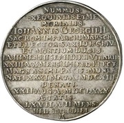 1 Thaler - John George II Death, Germany, 1680 reverse image