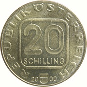 20 Schilling Austrian Stamps obverse image