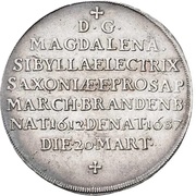 1 Thaler - John George III Death obverse image