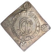1 Thaler - John George IV Order of the Garter obverse image