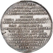 1 Thaler - John George IV Death, Germany, 1694 reverse image