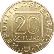 20 Schilling Johann Nestroy obverse image