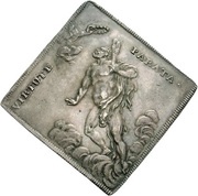1 Thaler - Frederick August I Klippe; Treaty of Nijmegen, Germany, 1699-1705 reverse image