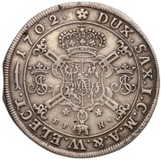 1 Thaler - Frederick August I, Germany, 1702 reverse image