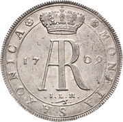 1 Thaler - Frederick August I, Germany, 1708-1709 reverse image