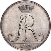 32 Groschen - Frederick August I Schmetterlingstaler/Speziesreichstaler obverse image