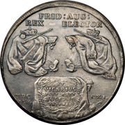 1 Thaler - Frederick August I, Germany, 1711 reverse image