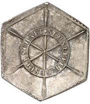 1 Thaler - Frederick August I Klippe, Germany, 1719 reverse image