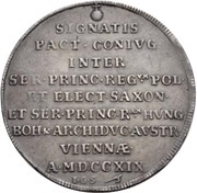1 Thaler - Frederick August I Marriage obverse image