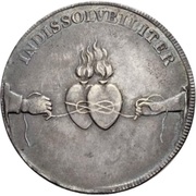 1 Thaler - Frederick August I Marriage, Germany, 1719 reverse image
