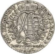 1 Thaler - Frederick August III, Germany, 1765 reverse image