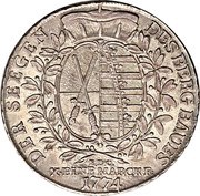1 Thaler - Frederick August III, Germany, 1769-1790 reverse image