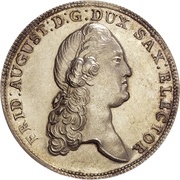 1 Thaler - Frederick August III Prize Taler obverse image