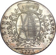 1 Conventionsthaler - Frederick August III, Germany, 1769-1790 reverse image