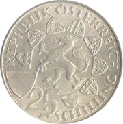 25 Schilling Erzherzog Johann obverse image