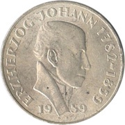 25 Schilling Erzherzog Johann reverse image