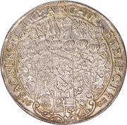 1½ Thaler - John George I, Germany, 1628 reverse image
