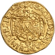 ½ Ducat - John George II, Germany, 1659-1666 reverse image