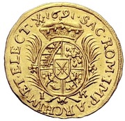 ½ Ducat - John George III, Germany, 1683-1691 reverse image