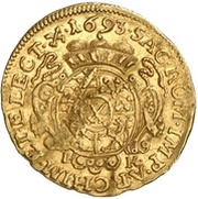 ½ Ducat - John George IV, Germany, 1692-1694 reverse image